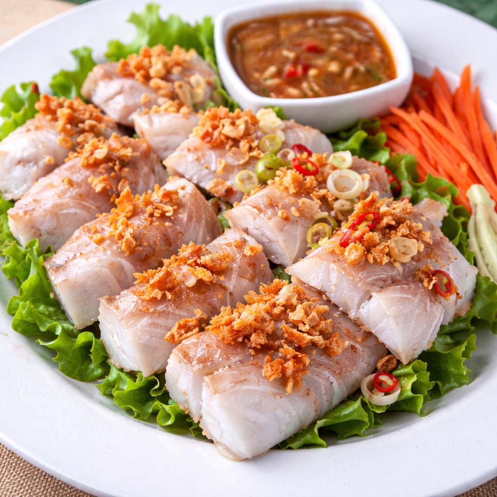 ปลาทับทิมลวกจิ้ม