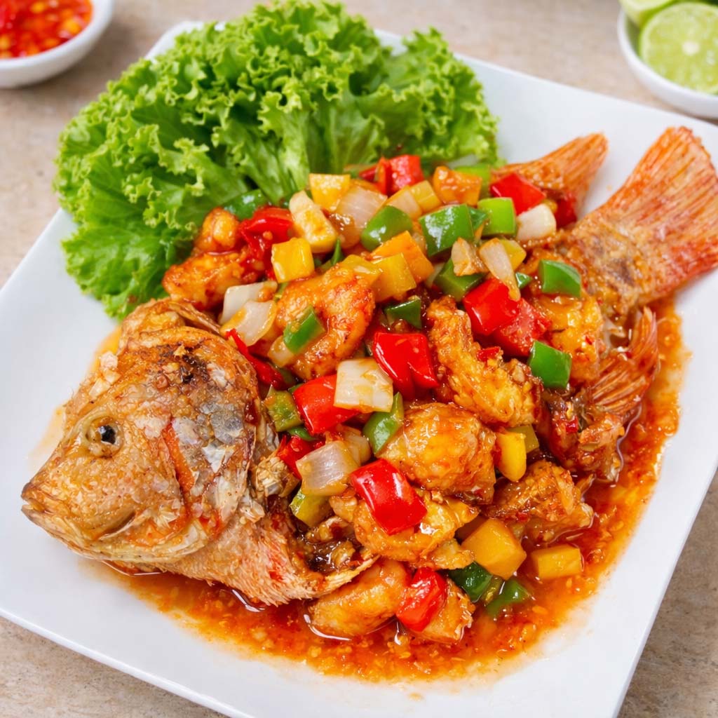 ปลาทับทิมสามรส