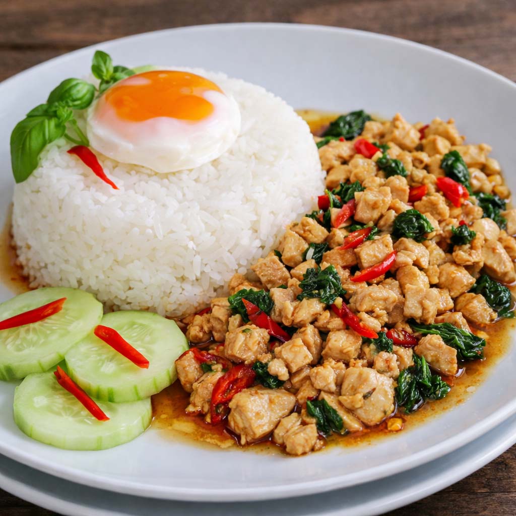 กระเพราไก่