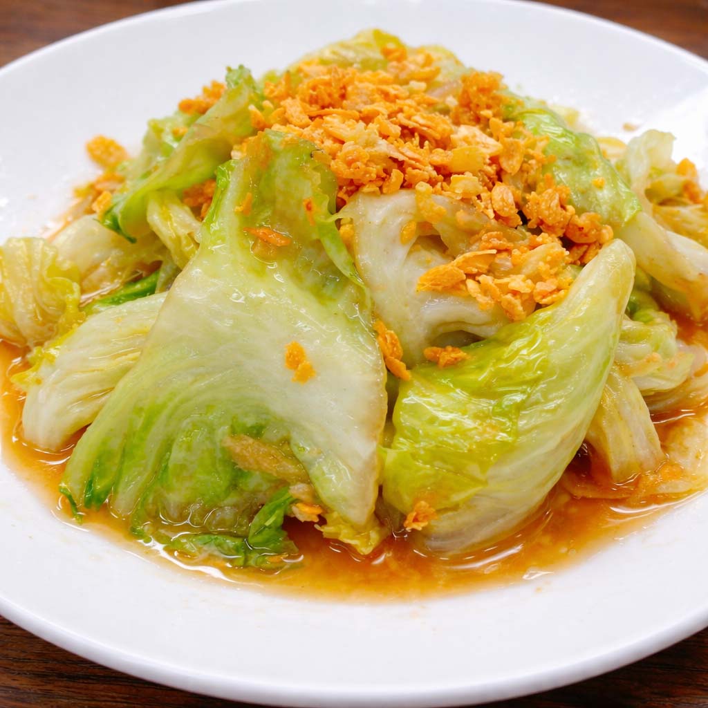 กะหล่ำผัดน้ำปลา