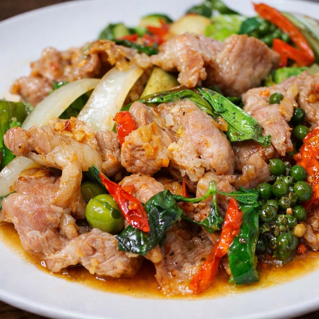 ผัดขี้เมาหมู