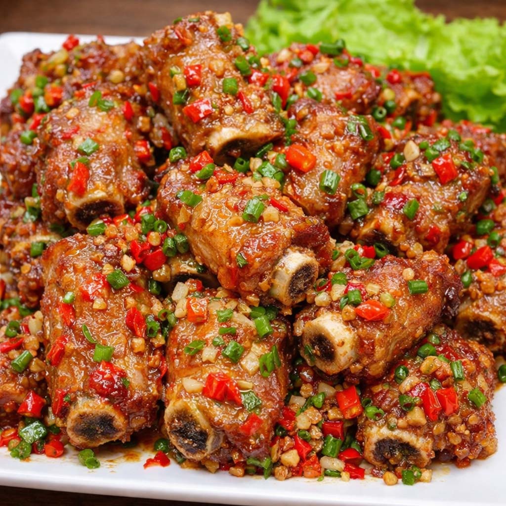 กระดูกอ่อนคั่วพริกเกลือ