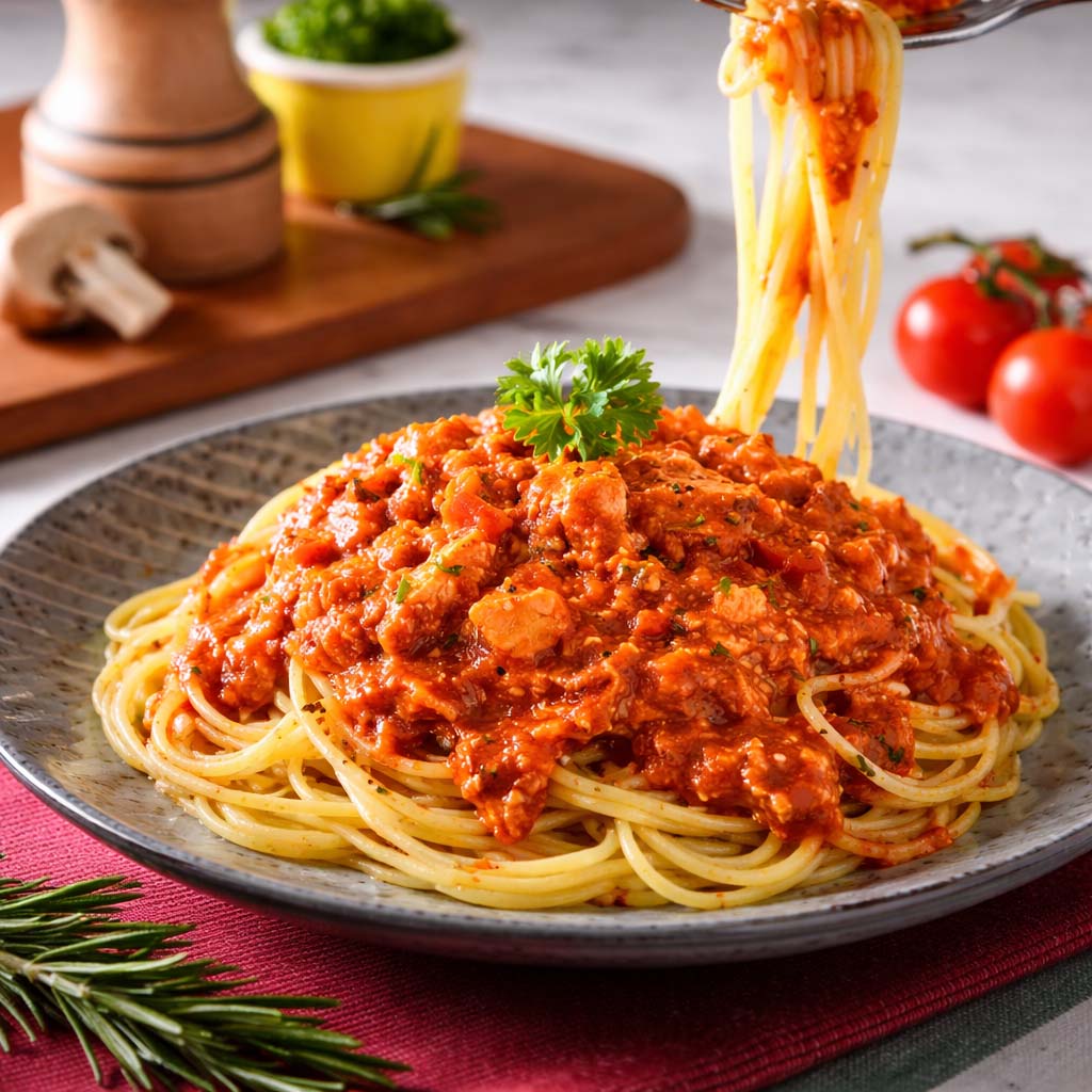 สปาเก็บตตี้ซอสมะเขือเทศ