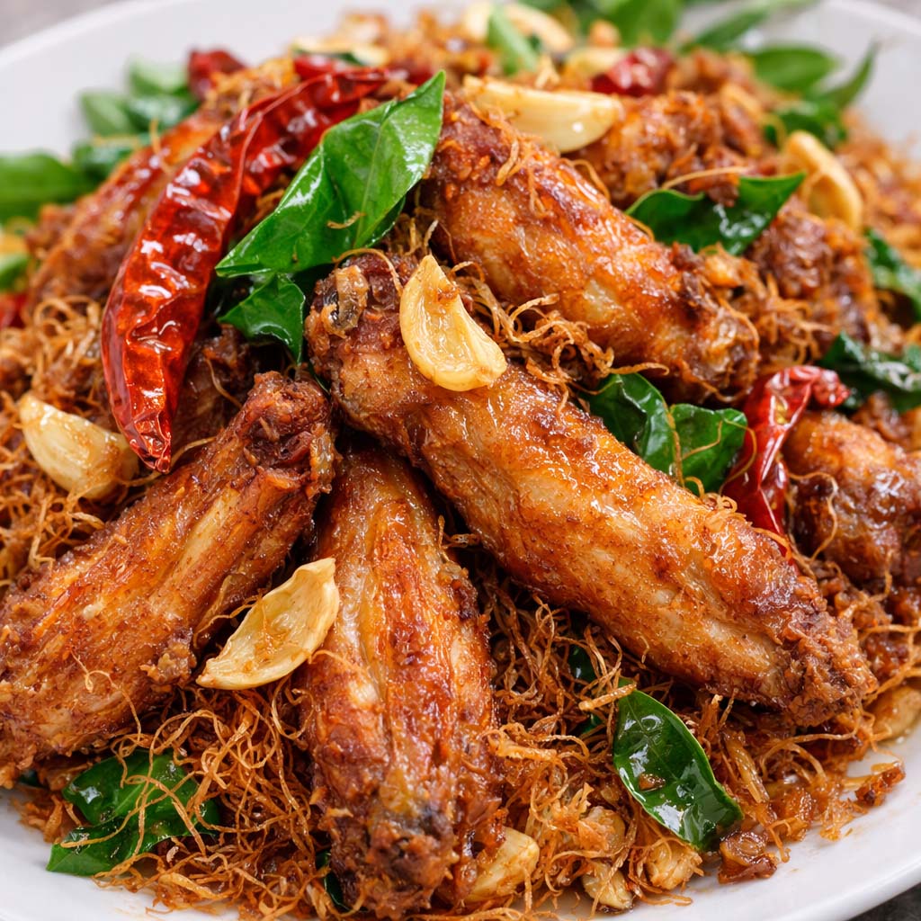 ปีกไก่ทอดสมุนไพร