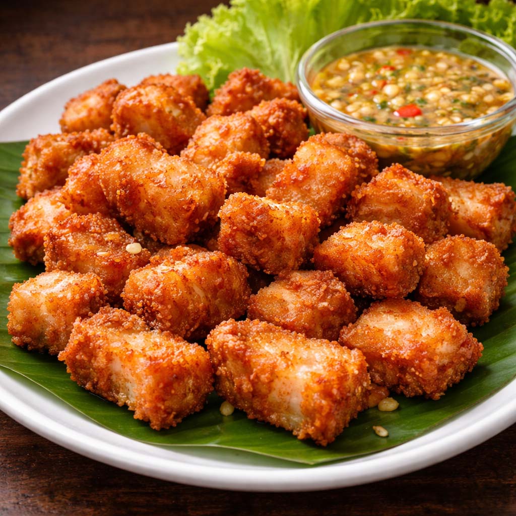 หมูกรอบทอดน้ำปลา