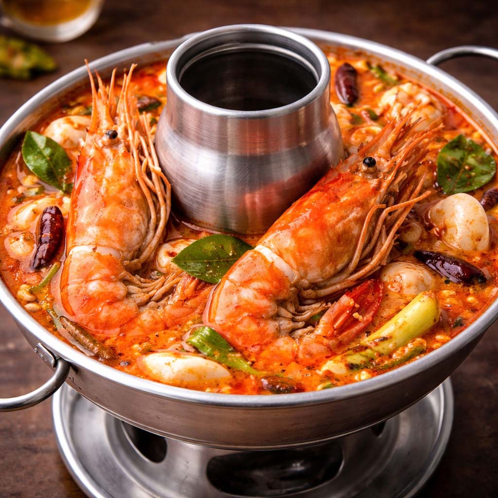 ต้มยำกุ้งแม่น้ำหม้อไฟ