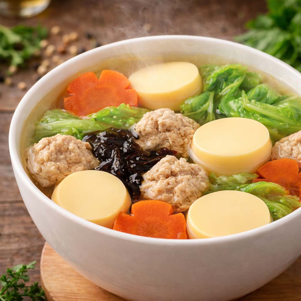 แกงจืดเต้าหู้หมูสับ