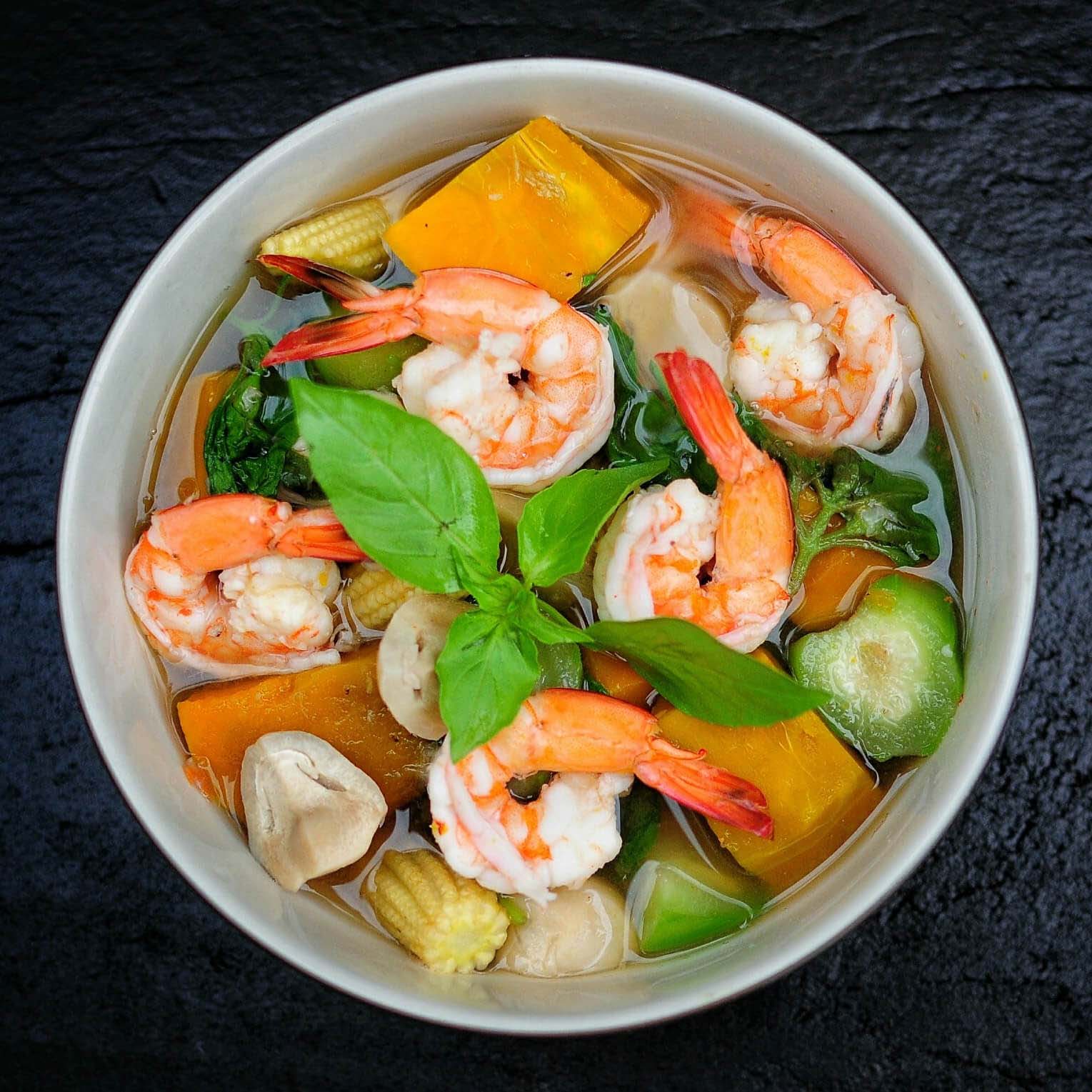 แกงเรียงกุ้งสด