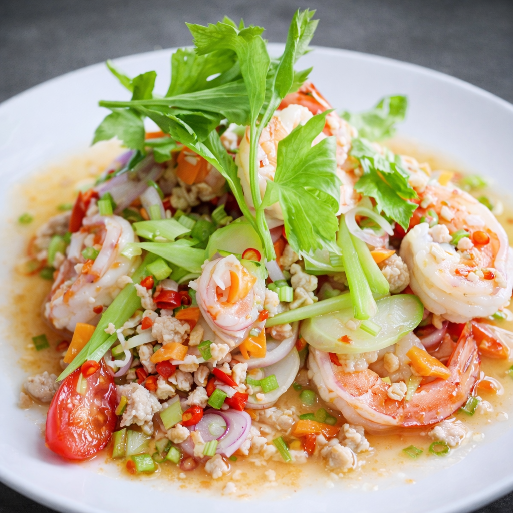 ยำกุ้งสด