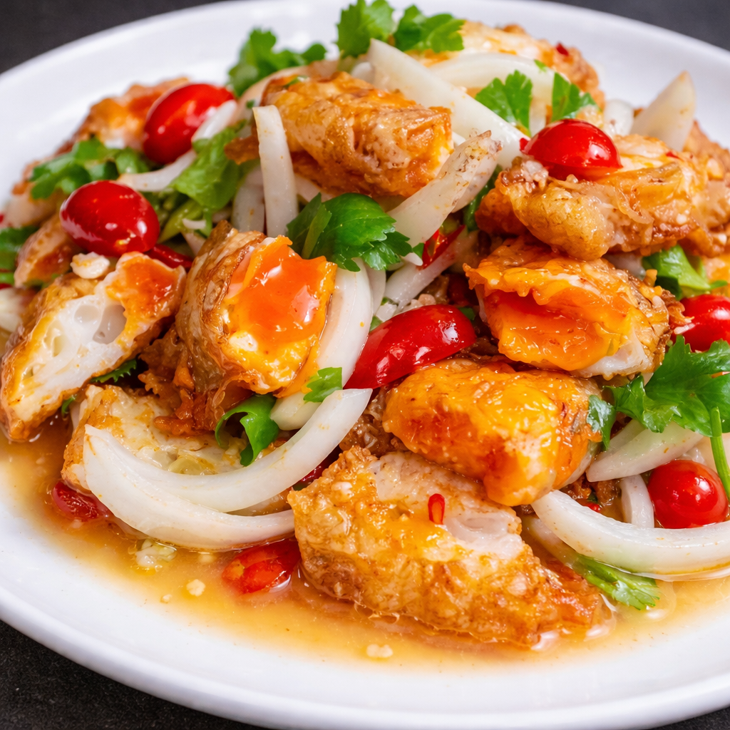 ยำไข่ดาว